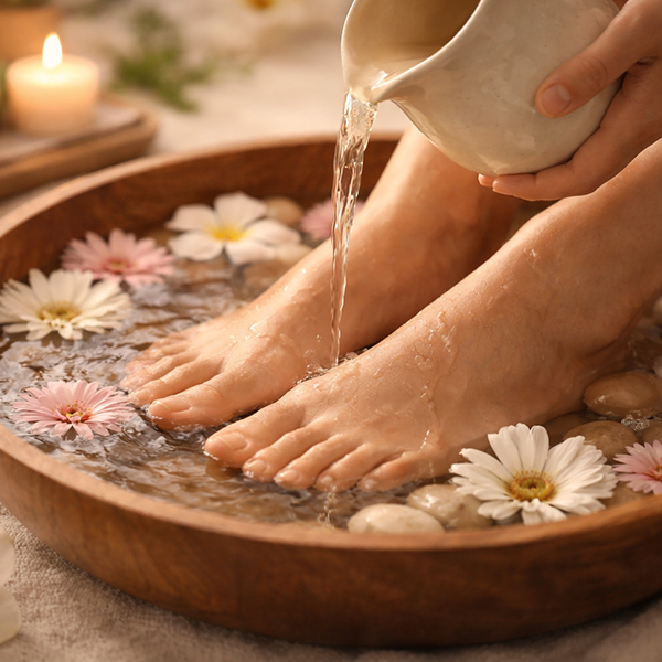 manos tocando el agua con reflejos de bebés gestando, simbolizando la esencia del ser y el origen del crecimiento personal.